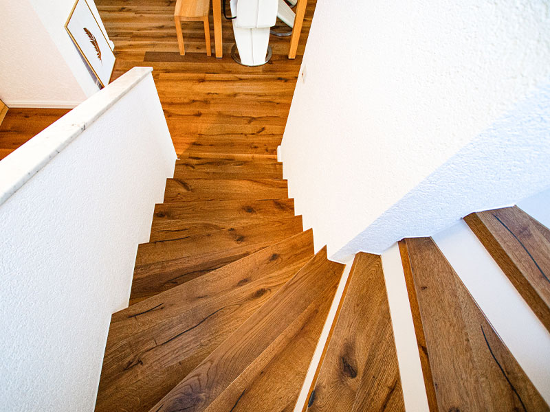 Treppe aus Parkett von SBB Schäfer